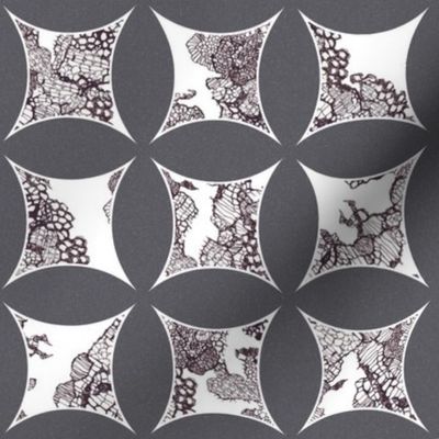 cathedral window lace grey