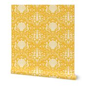 summer beach damask goldenrod yellow | large