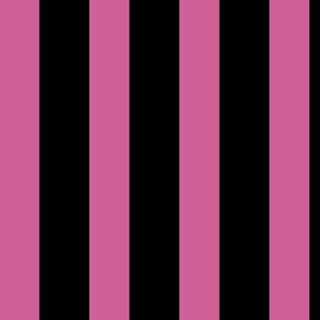 Carmen Stripes in Pink Phlox + Black