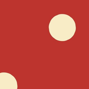 Mega Dots in Valiant Poppy Red + Cream