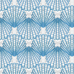 Sea Shell Symmetry // Rock Pool Blue
