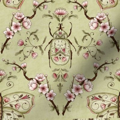 Bellanora spring damask pattern small