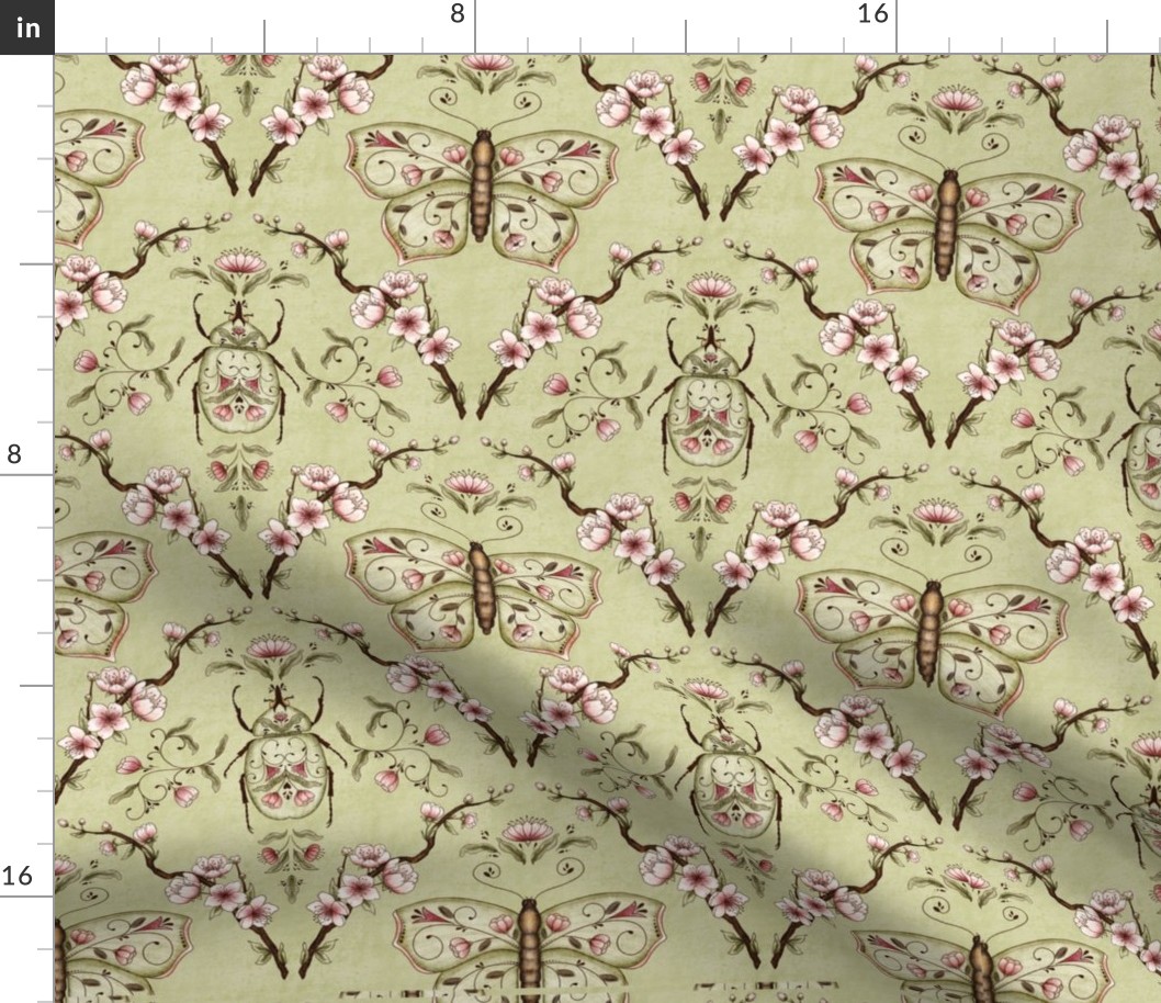 Bellanora spring damask pattern small