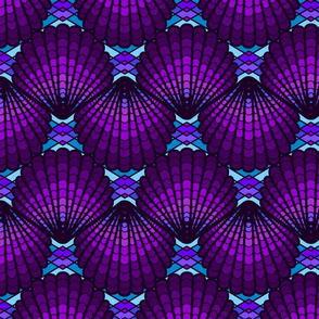 Sea Shell Symmetry // Jewel Purple