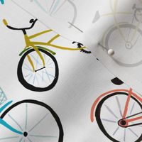 Bikes - Painted Bicyles White