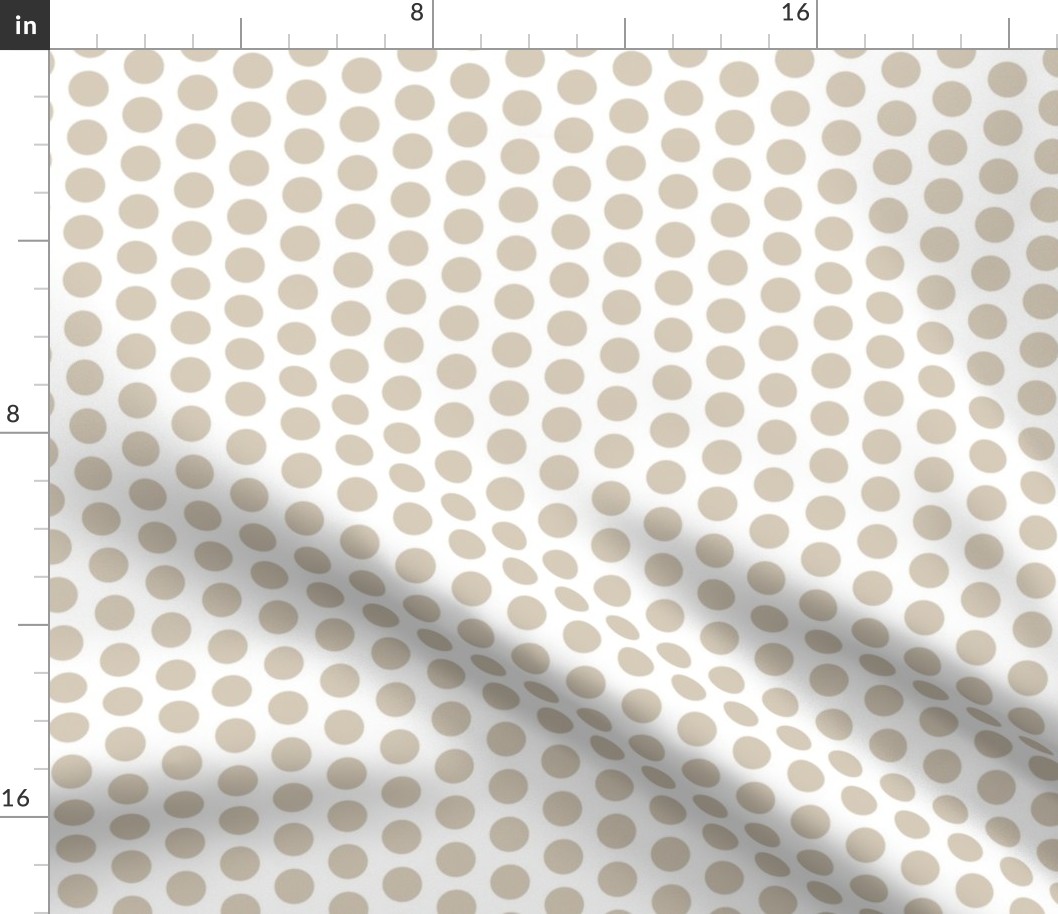 1" dots: linen