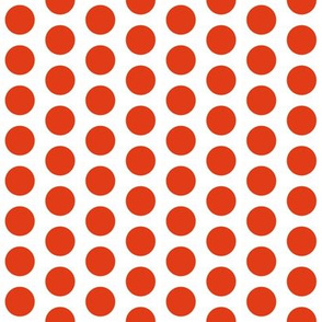 1" dots: red orange