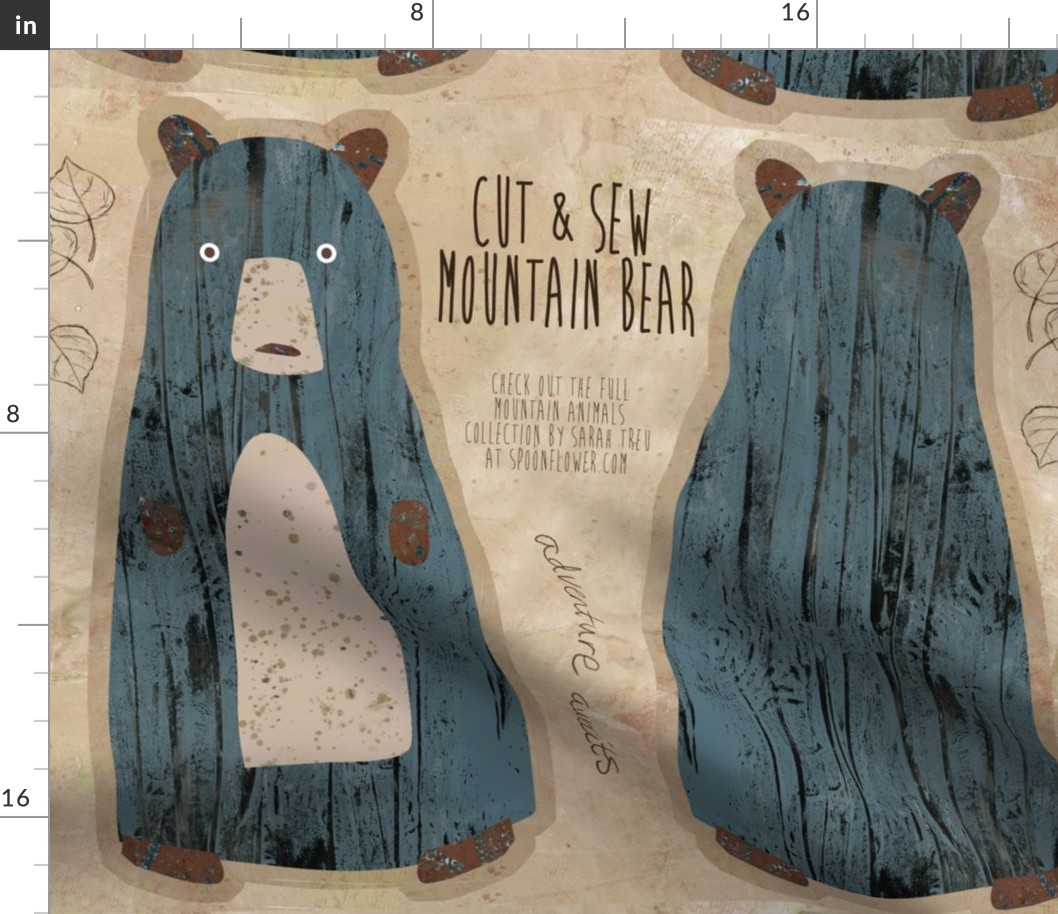 Mountain Bear Cut-and-Sew