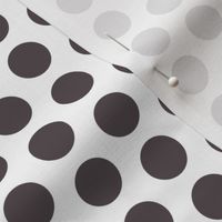 1" dots: umber