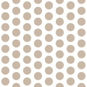 1" dots: taupe