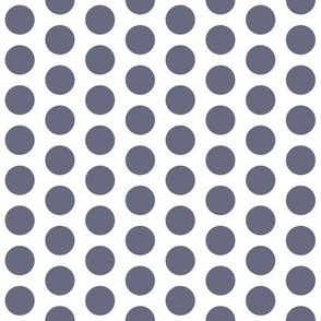 1" dots: pewter