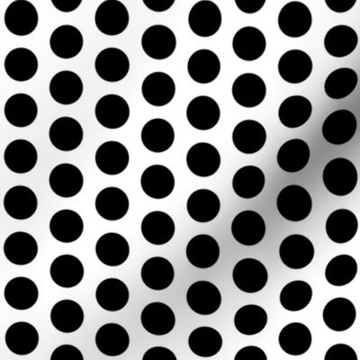 1" dots: black