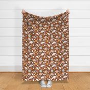 Emu floral earthy large scale