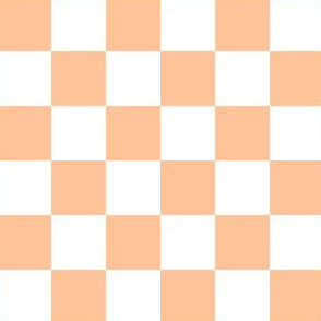 Peach and White Checkers