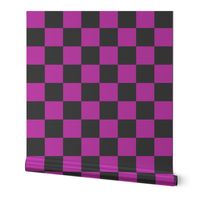 Raspberry and Black Checkers