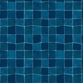 Square with Fabric Texture blue