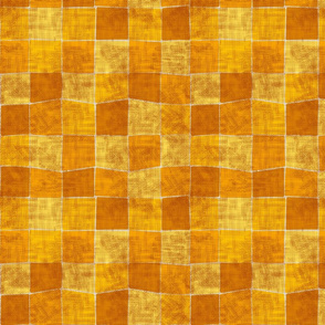 Square with Fabric Texture yellow orange