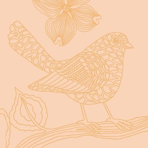 Bird 1 - orange