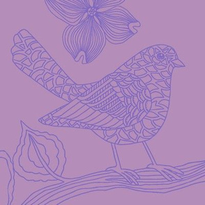 Bird 1- purple 