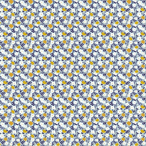 cooldown: blueshade floral pattern - very small