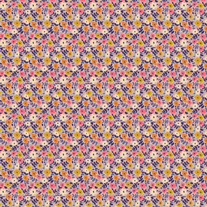 Funny sunny floral pattern - very small