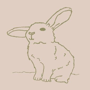 bunny - earth tone