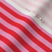 Red Stripes on Pink Background