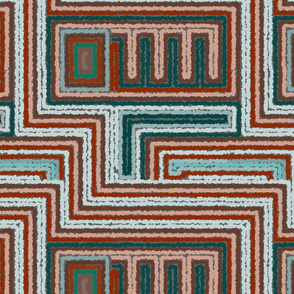 Tribal  fur stripped geometric background.