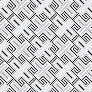 Monochrome geometric pattern