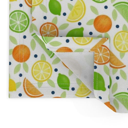 Citrus Fruit with navy spots