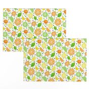 Citrus Fruit with navy spots