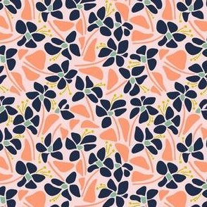 Abstract flowers peach