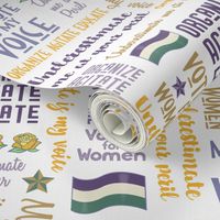 Women's Suffrage Typography Design Smaller Scale © Jennifer Garrett