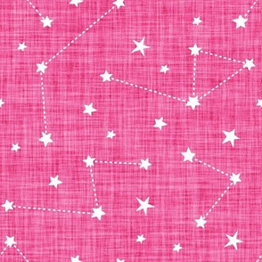 neon pink linen constellations