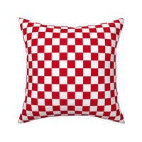 Classic Red and White Checkers