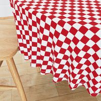 Classic Red and White Checkers