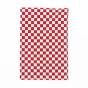 Classic Red and White Checkers