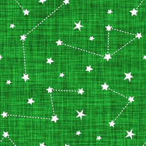 emerald green linen no. 1 constellations