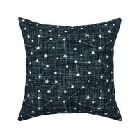 gray blue linen constellations