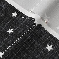 dark charcoal linen constellations