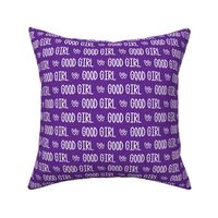 Good Girl - white on Purple - extra small scale