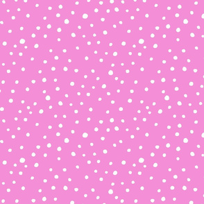 Fushcia Pink Doodle Dots