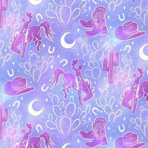 Cowboys and Cacti - small - cosmic lavender