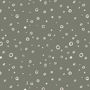 Bubbles - Dots - Olive