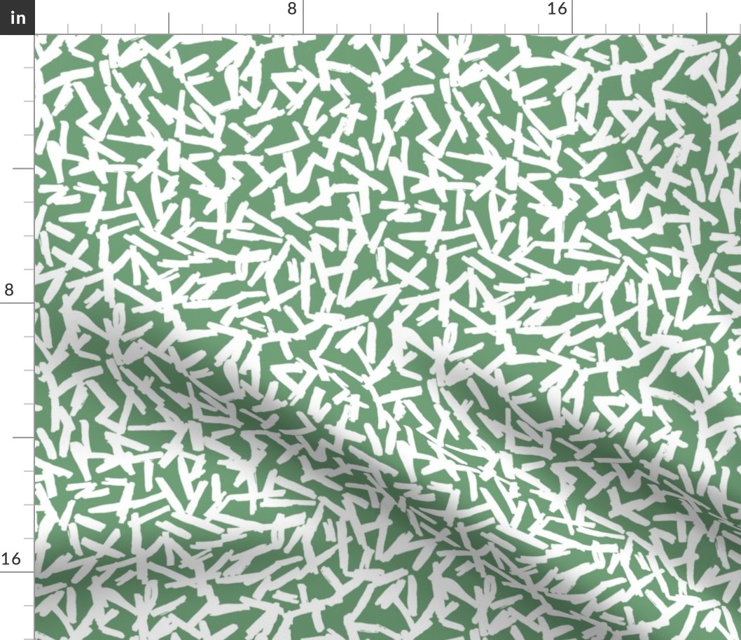 chaotic white green lines chalk grid design abstract simple scandinavian style 