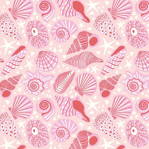 simple shells/pink/large