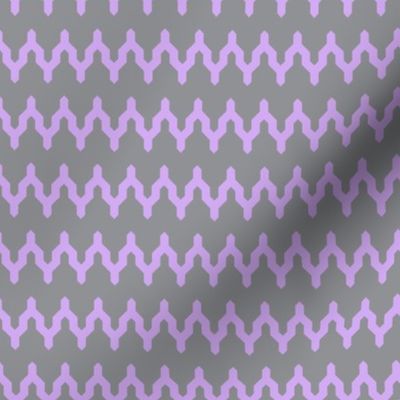 Classic vintage pattern with zigzag chevron triangles scandinavian style. Very Peri lilac gray 