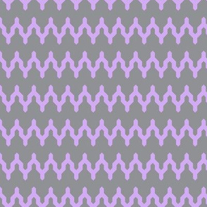 Classic vintage pattern with zigzag chevron triangles scandinavian style. Very Peri lilac gray 