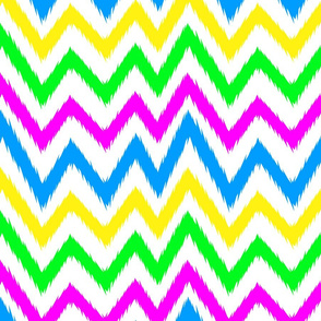 jagged chevron neon on white