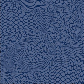 Blue Monochromatic Swirls